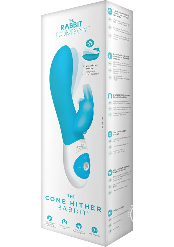 The Rabbit Company The Come Hither Rabbit Rechargeable Silicone GSpot Vibrator Blue The Rabbit Company Vibrators The Rabbit Company The Come Hither Rabbit Rechargeable Silicone GSpot Vibrator Blue The Rabbit Company Vibrators