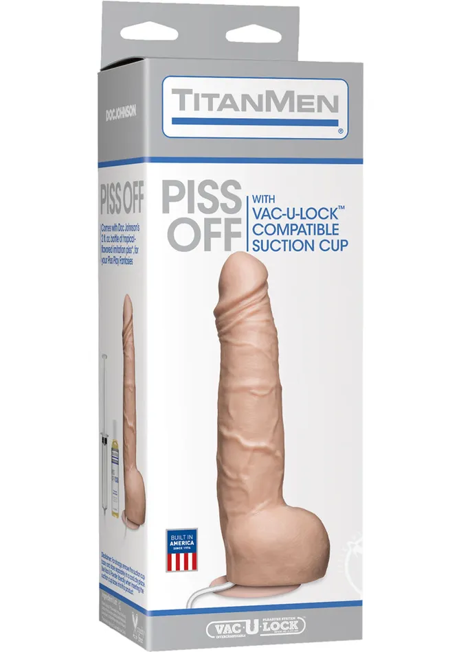 Titan Men Dildos TitanMen Pissoff Squirting Dildo Vanilla