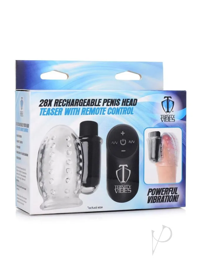 Trinity Men Trinity Men Rechargeable Bullet Penis Head Teaser with Remote Control Clear Female Sex Toys Trinity Men Trinity Men Rechargeable Bullet Penis Head Teaser with Remote Control Clear Female Sex Toys