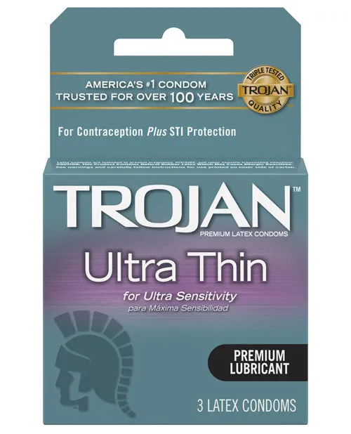 Trojan Male Sex Toys Trojan Condom Sensitivity Ultra Thin Lubricated 3 Pack Trojan Male Sex Toys Trojan Condom Sensitivity Ultra Thin Lubricated 3 Pack