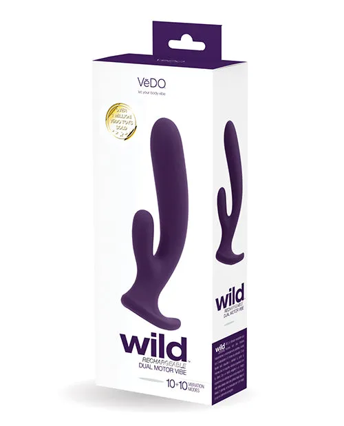 VeDO Wild Rechargeable Dual Vibe Purple Vedo Vibrators