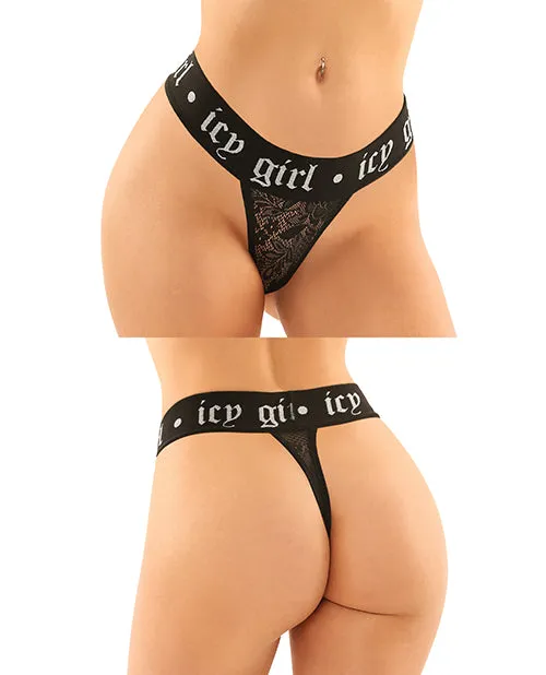 Vibes By Fantasy Lingerie Vibrators Vibes Buddy Pack Icy Girl Metallic Boy Brief Lace Thong Black SM Vibes By Fantasy Lingerie Vibrators Vibes Buddy Pack Icy Girl Metallic Boy Brief Lace Thong Black SM