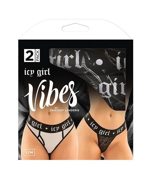 Vibes By Fantasy Lingerie Vibrators Vibes Buddy Pack Icy Girl Metallic Boy Brief Lace Thong Black SM Vibes By Fantasy Lingerie Vibrators Vibes Buddy Pack Icy Girl Metallic Boy Brief Lace Thong Black SM