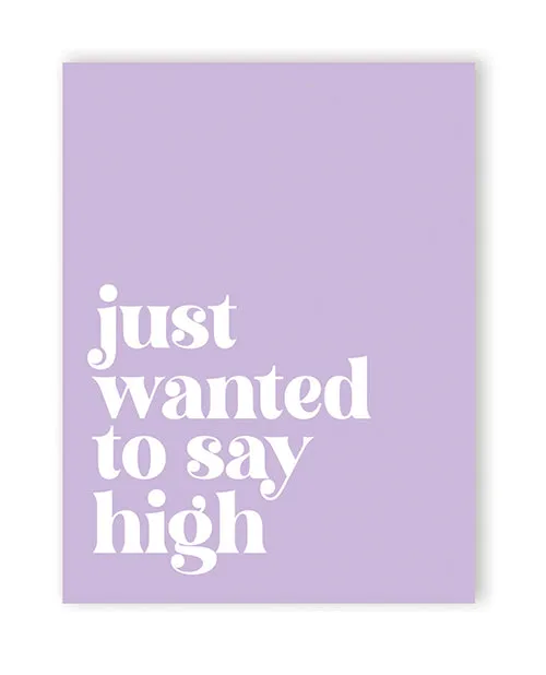 Vibrators 420 Greetings Saying High 420 Greeting Card