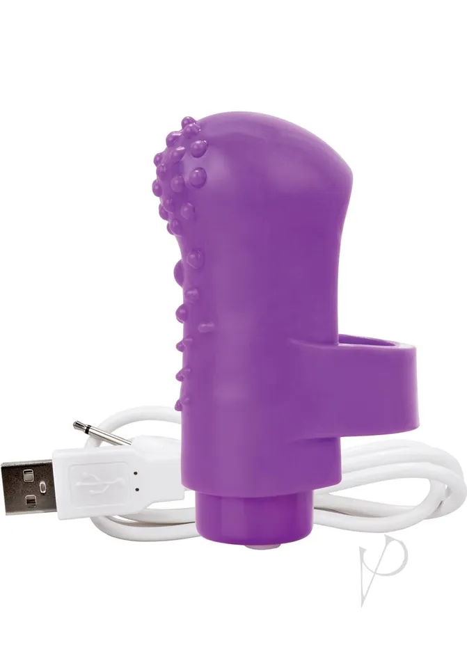 Vibrators Charged Charged Fing O Rechargeable Finger Vibrator Purple