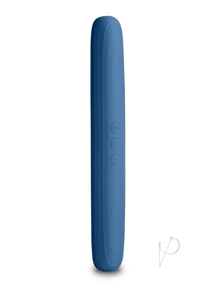 Vibrators Desire Desire Amore Rechargeable Silicone Dual End Vibrator Blue