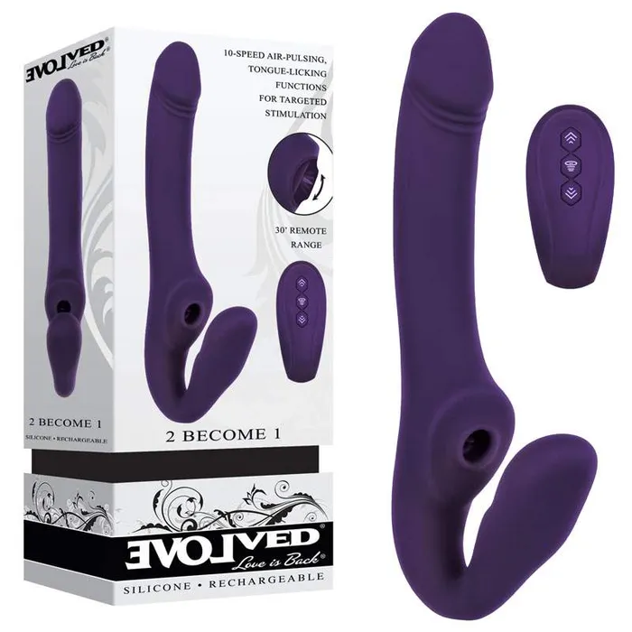 Vibrators Evolved 2 BECOME 1 Strapless Vibrator Evolved