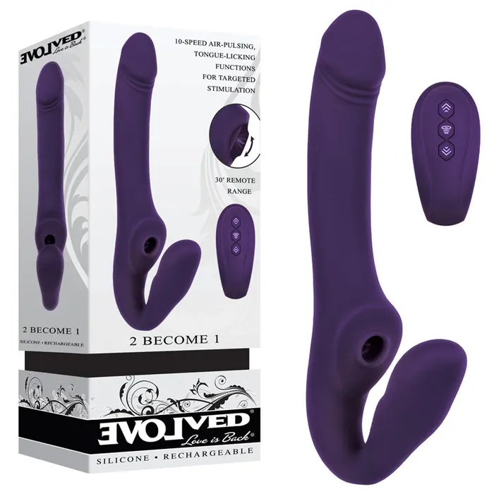 Vibrators Evolved 2 BECOME 1 Strapless Vibrator Evolved