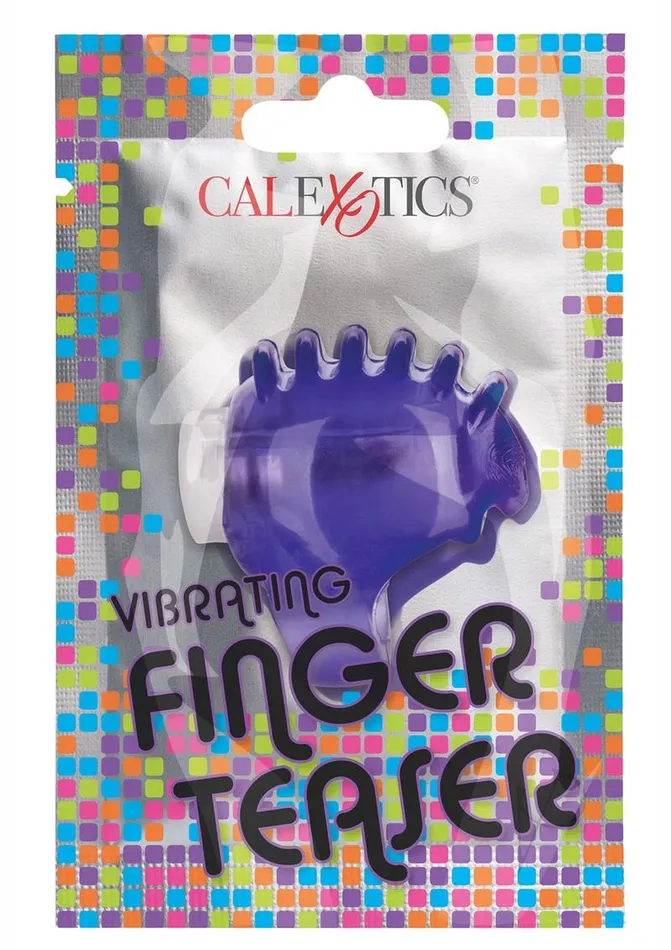 Vibrators Foil Pack Vibrating Finger Teaser Purple Fun Packs