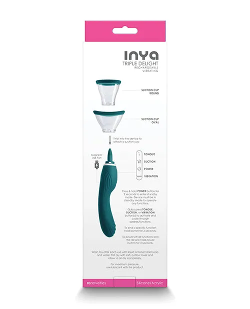 Vibrators Inya INYA Triple Delight Dark Teal
