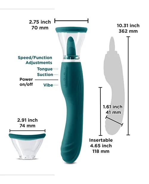 Vibrators Inya INYA Triple Delight Dark Teal Vibrators Inya INYA Triple Delight Dark Teal