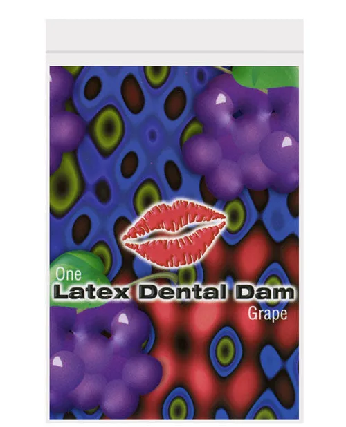 Vibrators Latex Dental Dam Trust Dam Latex Dental Dam Grape