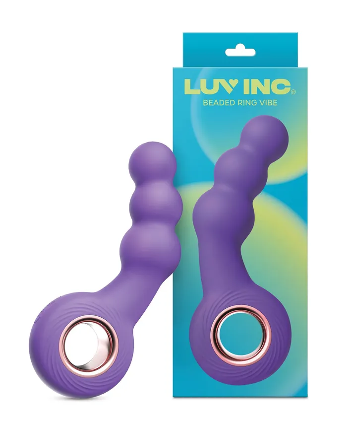 Vibrators Luv Luv Inc Beaded Ring Vibrator Purple