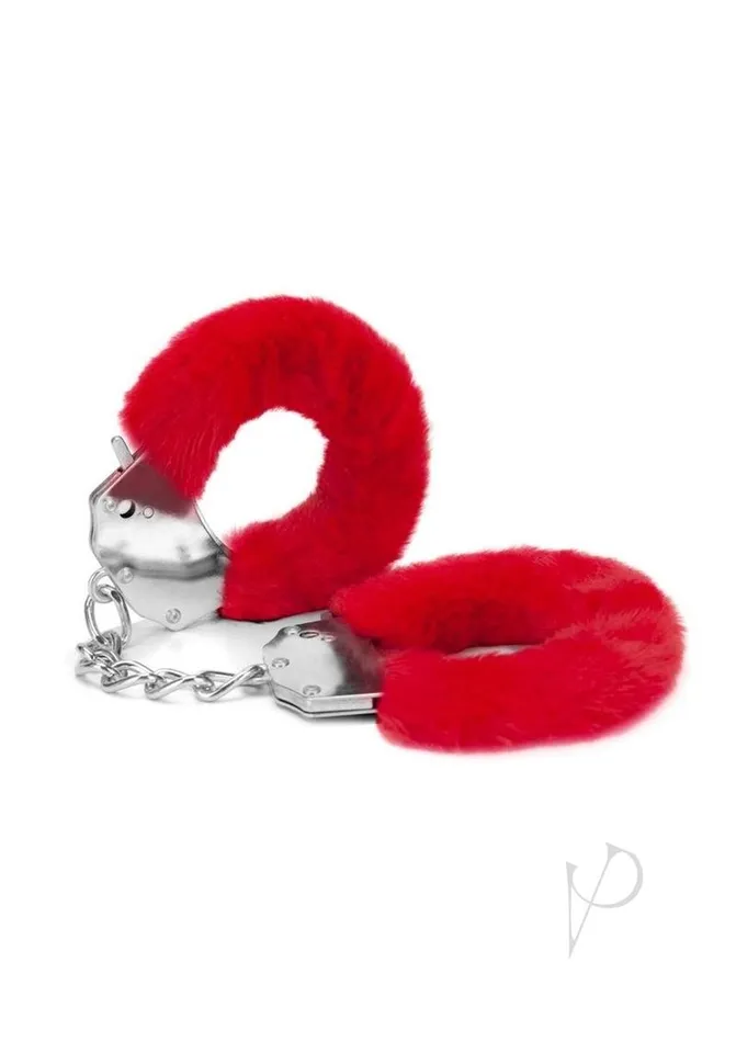 Vibrators ME YOU US Furry Handcuffs Red Me You Us Vibrators ME YOU US Furry Handcuffs Red Me You Us