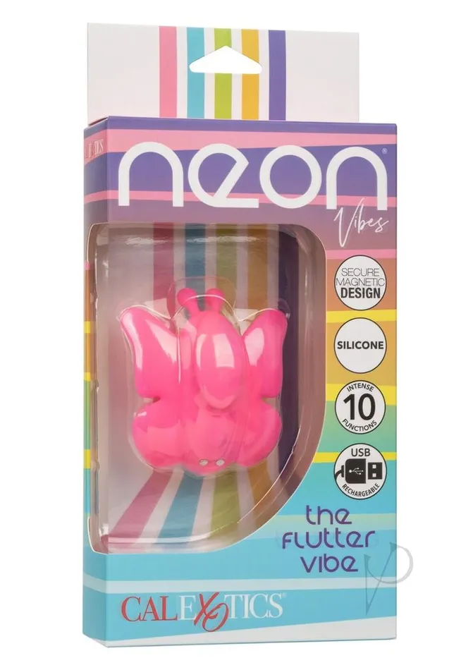 Vibrators Neon Vibes Neon Vibes The Flutter Vibe Rechargeable Silicone Butterfly Panty Vibe Pink Vibrators Neon Vibes Neon Vibes The Flutter Vibe Rechargeable Silicone Butterfly Panty Vibe Pink