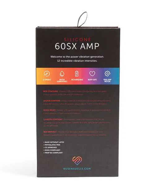 Vibrators Nu Sensuelle Nu Sensuelle 60SX AMP Silicone Rechargeable Bullet BlackRose Gold