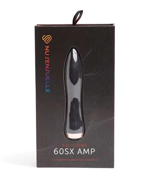 Vibrators Nu Sensuelle Nu Sensuelle 60SX AMP Silicone Rechargeable Bullet BlackRose Gold