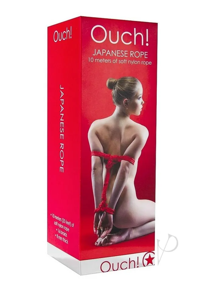 Vibrators Ouch Ouch Japanese Nylon Rope 10 Meters328 Feet Red