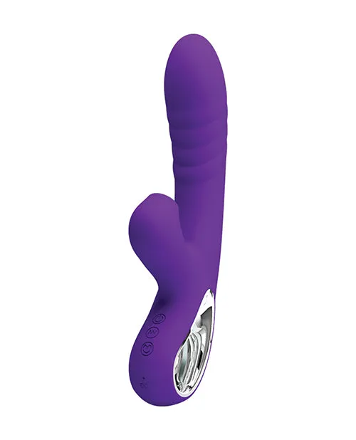 Vibrators Pretty Love Pretty Love Jersey Sucking Vibrating Rabbit Purple