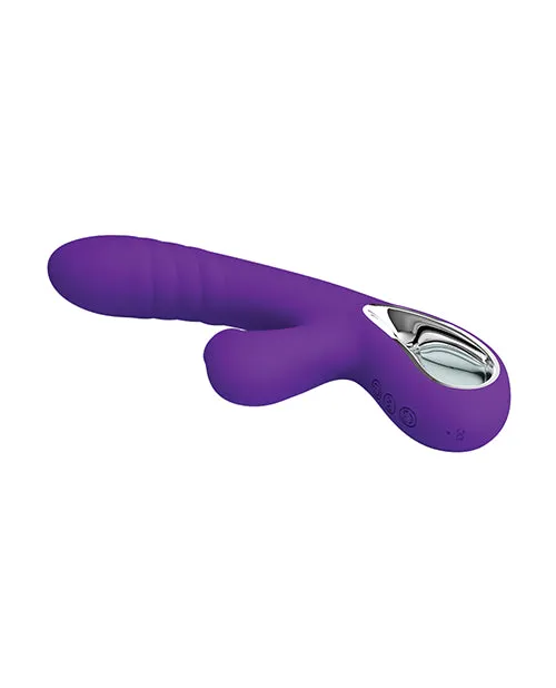 Vibrators Pretty Love Pretty Love Jersey Sucking Vibrating Rabbit Purple