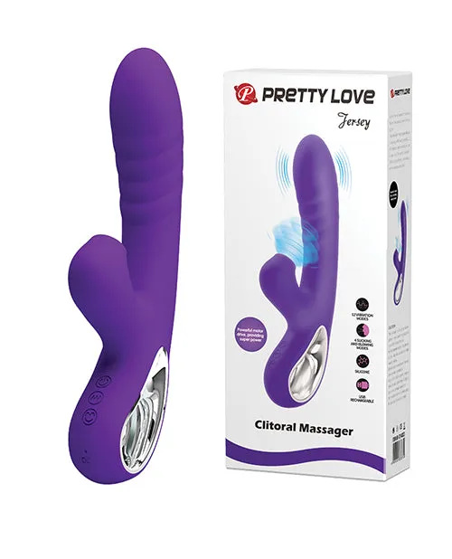 Vibrators Pretty Love Pretty Love Jersey Sucking Vibrating Rabbit Purple
