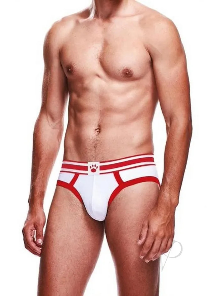 Vibrators Prowler Prowler WhiteRed Brief XXL Vibrators Prowler Prowler WhiteRed Brief XXL