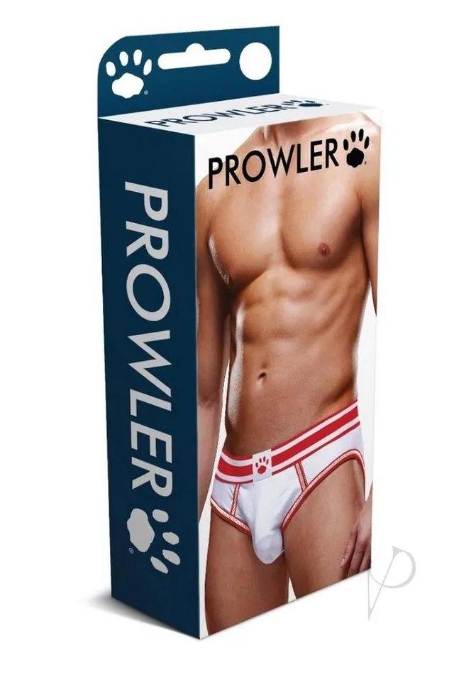 Vibrators Prowler Prowler WhiteRed Open Brief XLarge