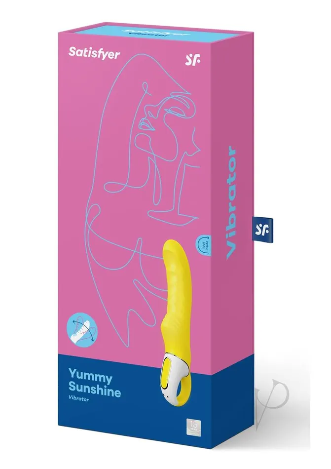 Vibrators Satisfyer Satisfyer Yummy Sunshine GSpot Vibrator Waterproof Yellow Vibrators Satisfyer Satisfyer Yummy Sunshine GSpot Vibrator Waterproof Yellow