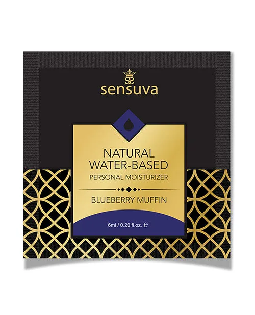 Vibrators Sensuva Sensuva Natural Water Based Personal Moisturizer Single Use Packet 6 ml Blueberry Muffin Vibrators Sensuva Sensuva Natural Water Based Personal Moisturizer Single Use Packet 6 ml Blueberry Muffin