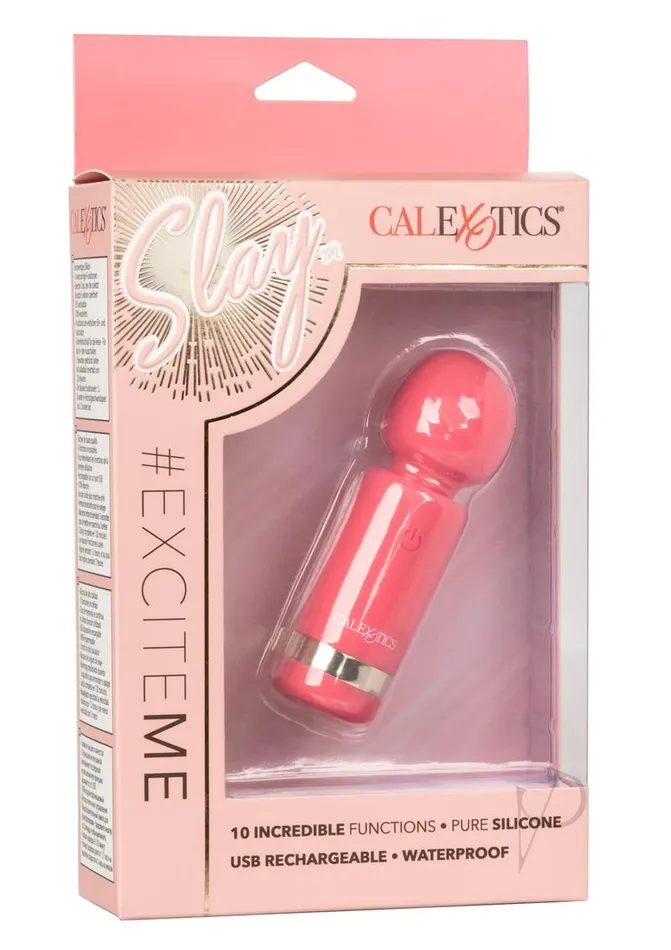 Vibrators Slay Slay Exciter Silicone Rechargeable Massager Pink