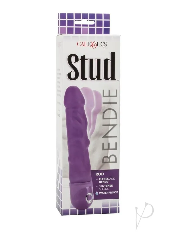 Vibrators Studs Bendie Stud Rod Vibrator Purple