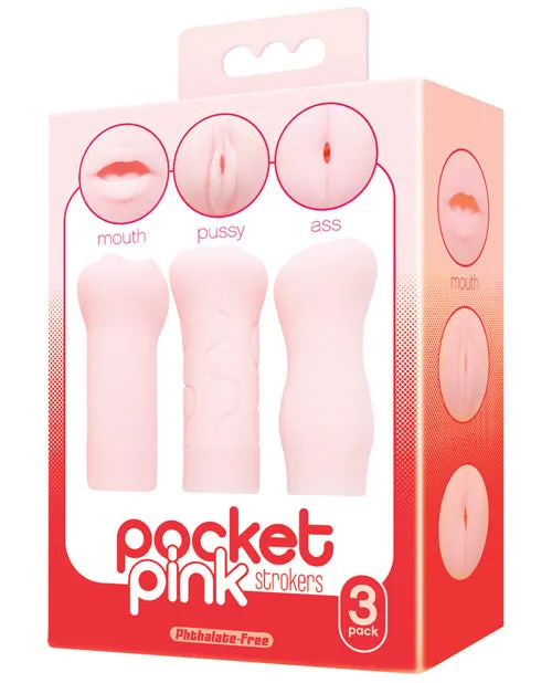 Vibrators The 9s The 9s Pocket Pink Mini Masturbator Trio Pink Vibrators The 9s The 9s Pocket Pink Mini Masturbator Trio Pink