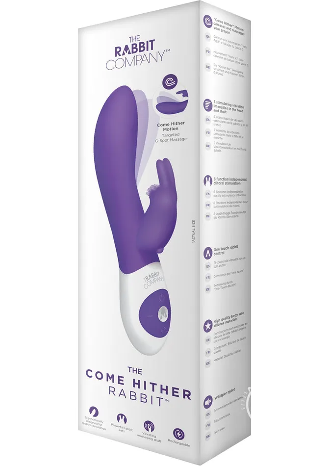 Vibrators The Rabbit Company The Rabbit Company The Come Hither Rabbit Rechargeable Silicone GSpot Vibrator Purple Vibrators The Rabbit Company The Rabbit Company The Come Hither Rabbit Rechargeable Silicone GSpot Vibrator Purple