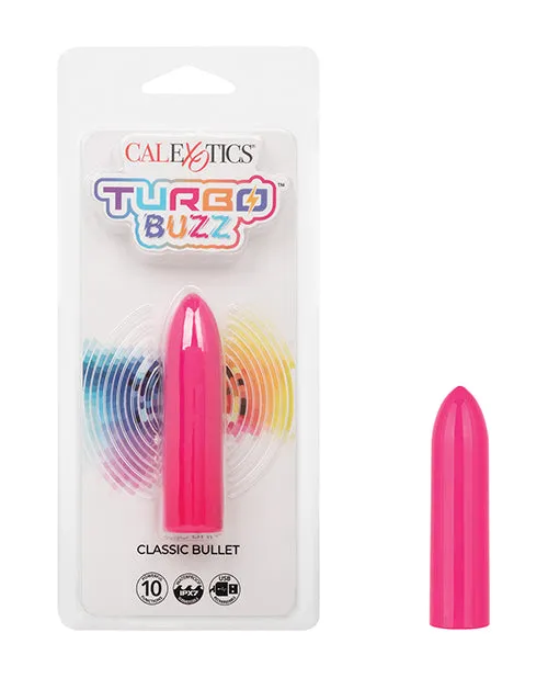 Vibrators Turbo Buzz Classic Rechargeable Bullet Pink Turbo Buzz