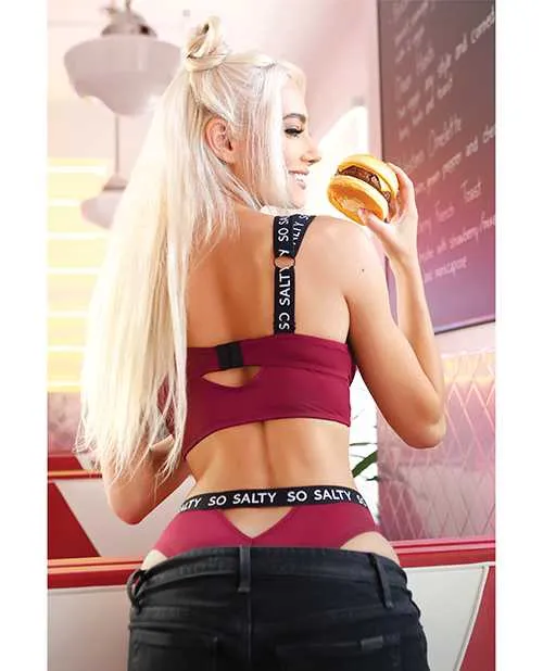 Vibrators Vibes By Fantasy Lingerie Vibes So Salty Long Line Bra Cheeky Panty Berry Bliss SM Vibrators Vibes By Fantasy Lingerie Vibes So Salty Long Line Bra Cheeky Panty Berry Bliss SM