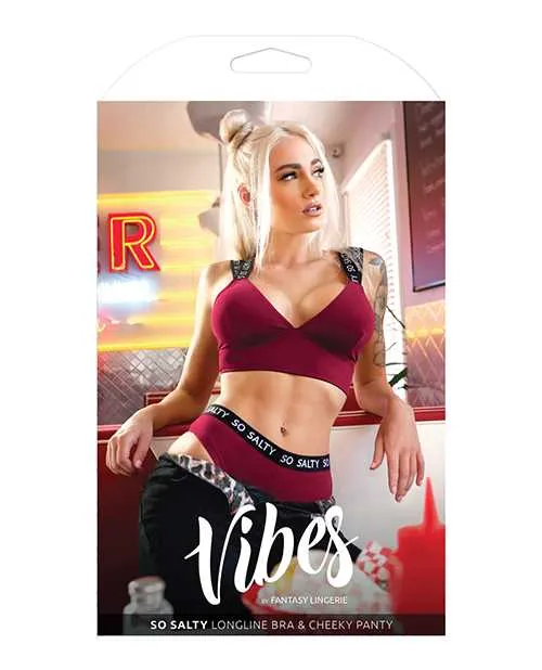 Vibrators Vibes By Fantasy Lingerie Vibes So Salty Long Line Bra Cheeky Panty Berry Bliss SM Vibrators Vibes By Fantasy Lingerie Vibes So Salty Long Line Bra Cheeky Panty Berry Bliss SM