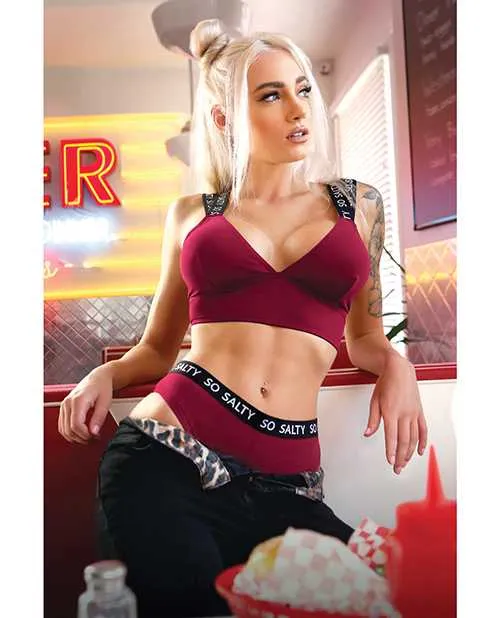 Vibrators Vibes By Fantasy Lingerie Vibes So Salty Long Line Bra Cheeky Panty Berry Bliss SM Vibrators Vibes By Fantasy Lingerie Vibes So Salty Long Line Bra Cheeky Panty Berry Bliss SM