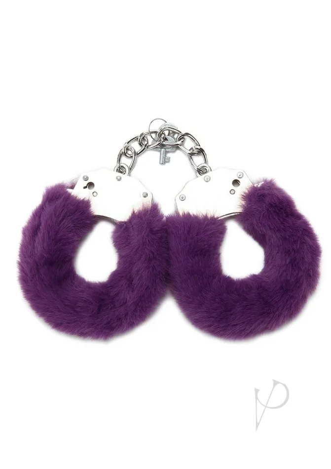 Vibrators Whipsmart WhipSmart Furry Cuffs with Eye Mask Purple Vibrators Whipsmart WhipSmart Furry Cuffs with Eye Mask Purple