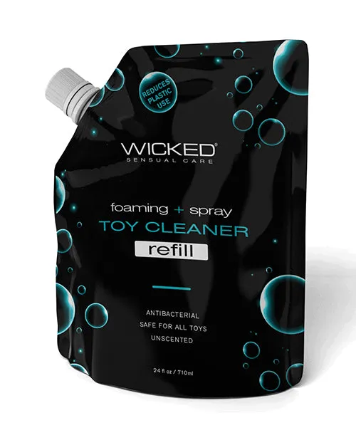 Vibrators Wicked Sensual Care Wicked Sensual Foam and Fresh Toy Cleaner Refill Pouch 24oz