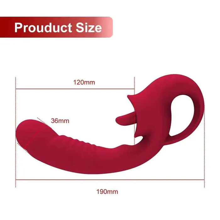 Vibrators Wild Night Fantasies G Spot Tongue Licking Rose Vibrator
