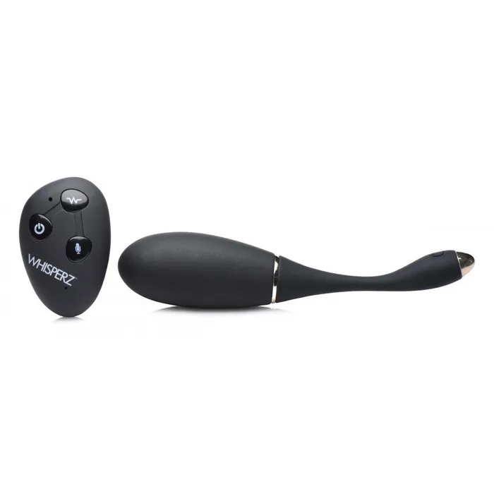 Voice Activated 10X Vibrating Anal Egg with Remote Control Whisperz Male Sex Toys
