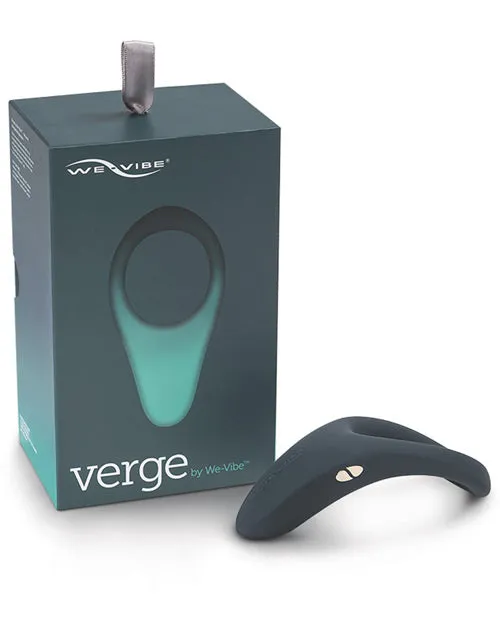 WeVibe Verge Rechargeable Silicone Vibrating Perineum Cock Ring Slate We Vibe Male Sex Toys