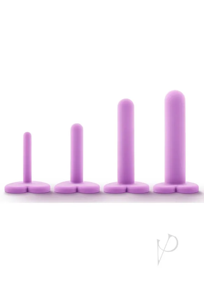 Wellness Dilator Kit Silicone 4 Per Set Purple Wellness Anal