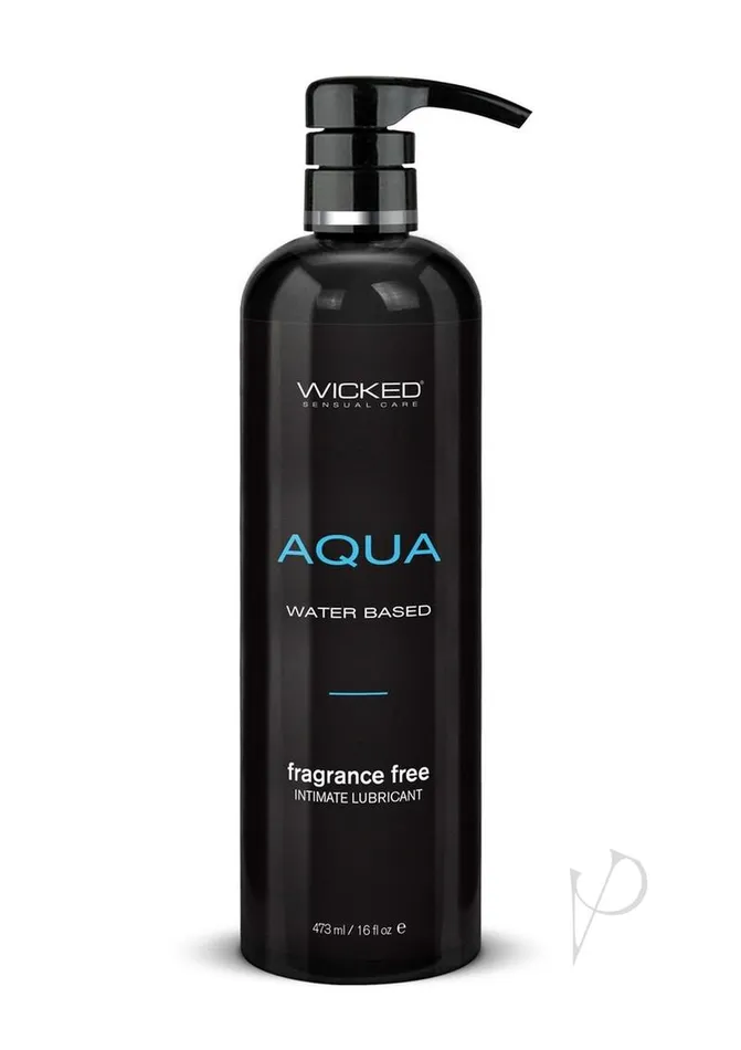 Wicked Aqua Lubricants Wicked Aqua Water Based Lubricant Fragrance Free 16oz
