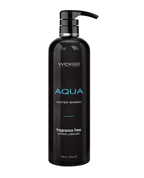 Wicked Aqua Lubricants Wicked Aqua Water Based Lubricant Fragrance Free 16oz