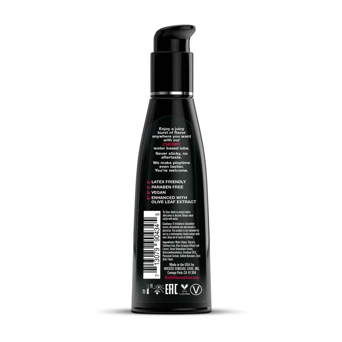 Wicked Lubricants Wicked Aqua Cherry Water Based Lubricant 120ml