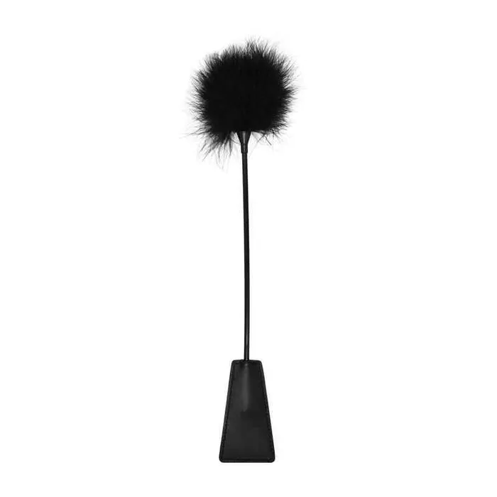Wild Night Fantasies Couples OUCH Black White Crop with Feather Tickler