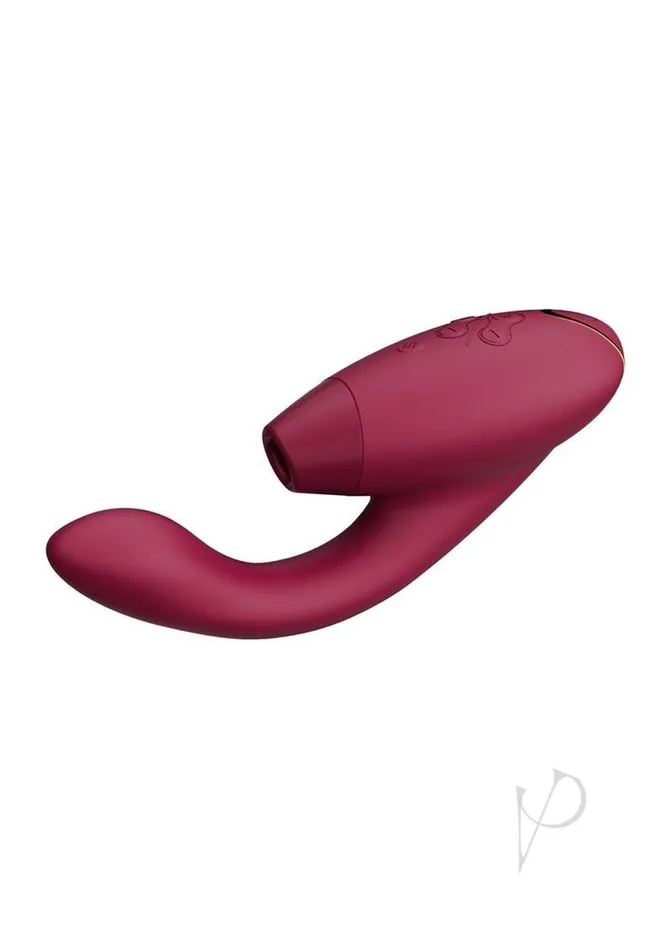 Womanizer Duo 2 Silicone Rechargeable Clitoral and GSpot Stimulator Bordeaux Womanizer Female Sex Toys