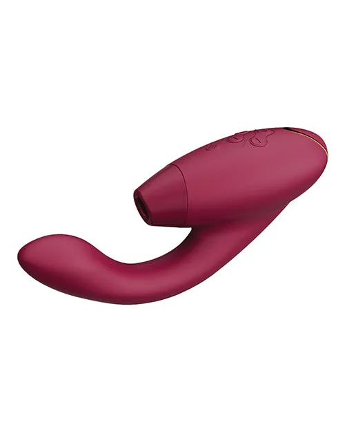 Womanizer Duo 2 Silicone Rechargeable Clitoral and GSpot Stimulator Bordeaux Womanizer Female Sex Toys