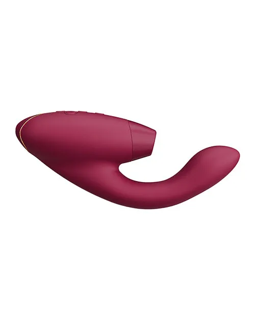Womanizer Duo 2 Silicone Rechargeable Clitoral and GSpot Stimulator Bordeaux Womanizer Female Sex Toys